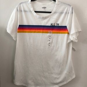Old Navy NWT XL ALL IN LGBTQ+ t-shirt